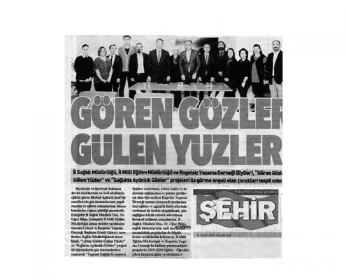 Eskişehir İl Sağlık Müdürlüğü, İl Milli Eğitim Müdürlüğü ve Engelsiz Yaşama Derneği (EyDer) arasında, Az Görenler'e dair işbirliği protokolü imzalandı - 2019